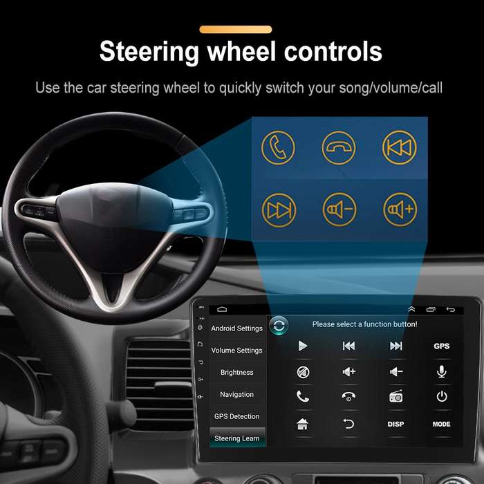 For Honda Civic 10.1 inch Android WiFi Navigation Machine, Style: Standard+12 Light Camera(2+32G)