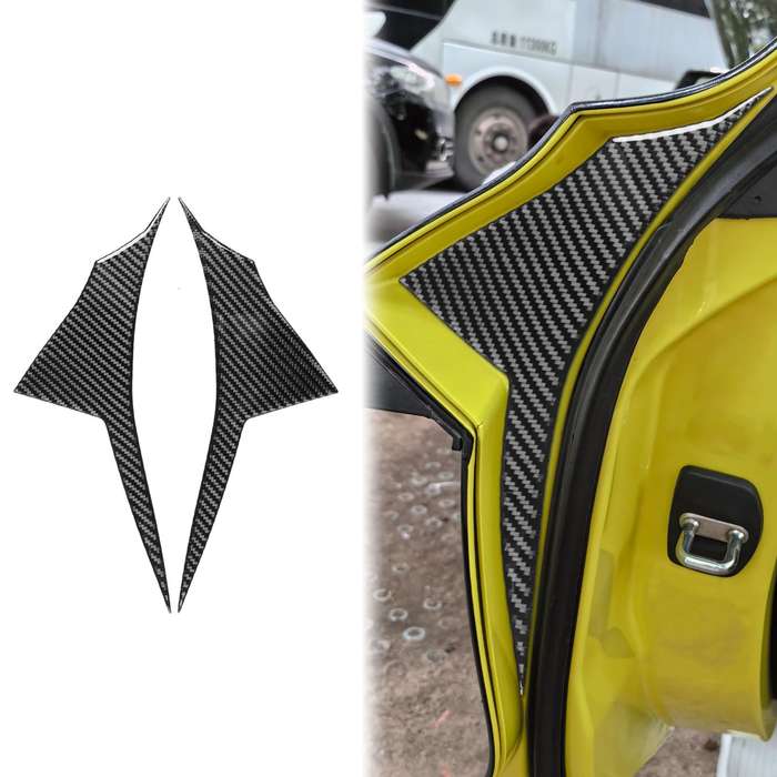 For Chevrolet Corvette C8 2pcs /Set Car Door Decorative Sticker(Black)