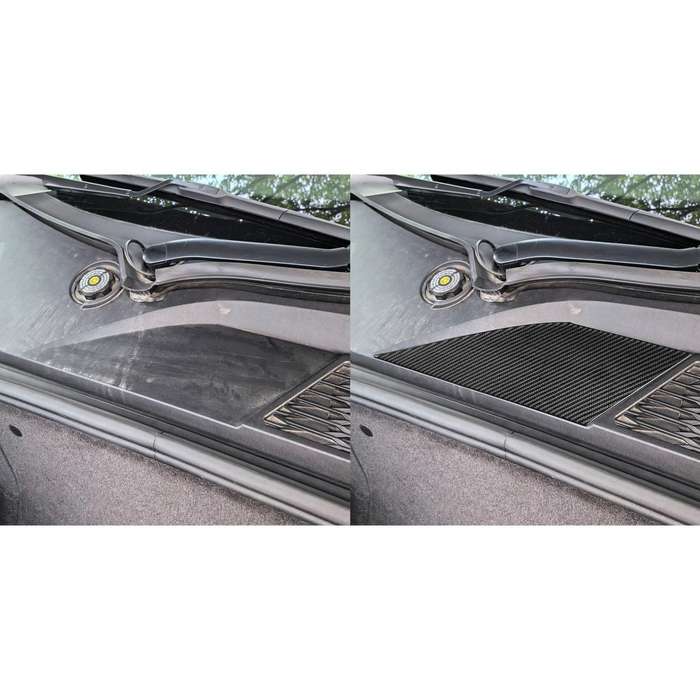 For Chevrolet Corvette C8 Right-Hand Drive Front Storage Vent Sticker(Black)