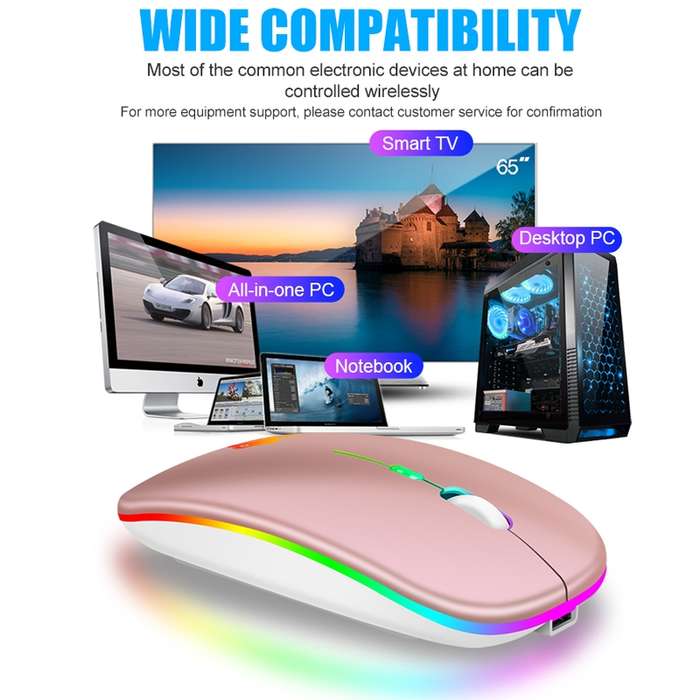 XUNSVFOX XYH50 4 Keys USB Charging Business Office Wireless Light Mouse(Black)