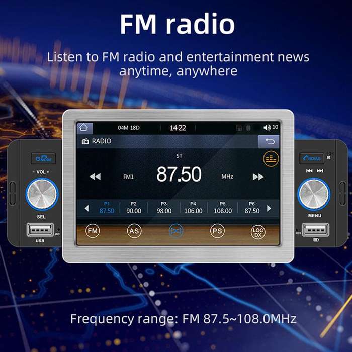 5 inch Bluetooth AUX Mobile Phone Interconnection USB Interface Car MP5(158C)