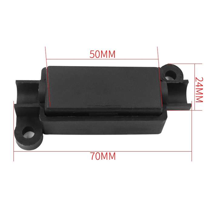 10pcs 100A Small Fork Bolt Fuse Block Car Air Conditioning All The Way Fuse Box Fuse Holder(Black)
