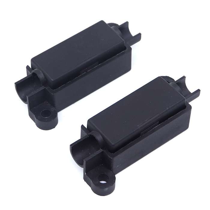 10pcs 100A Small Fork Bolt Fuse Block Car Air Conditioning All The Way Fuse Box Fuse Holder(Black)
