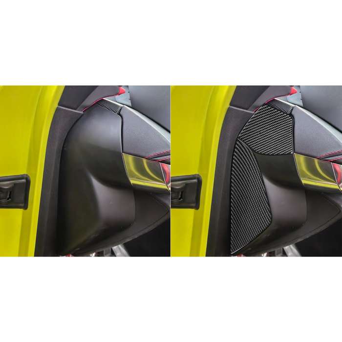 For Chevrolet Corvette C8 4pcs /Set Front Slot Decoration Sticker(Black)