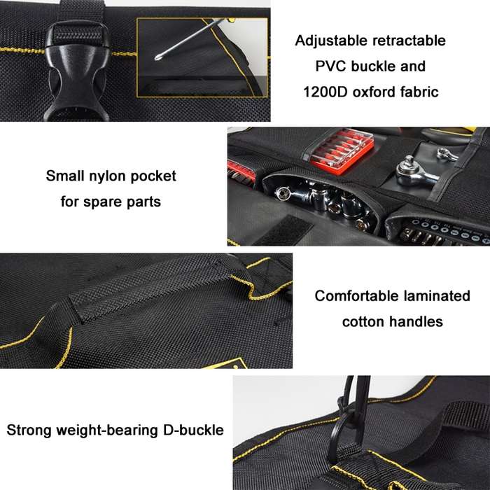 WINHUNT WH005 Rolling Multifunctional Padded Canvas Storage Tool Kit(68.5x36cm)