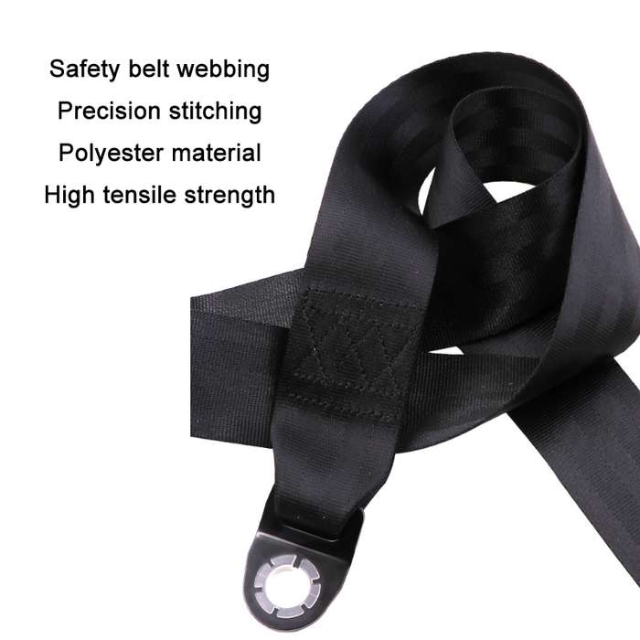 Universal 3-point Car Retrofit Seat Belt With Emergency Locking(Braided Straps)