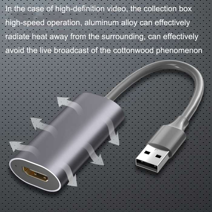 HD31 HDMI To USB2.0 High Definition Game Live Recording 4K With Cable Collector