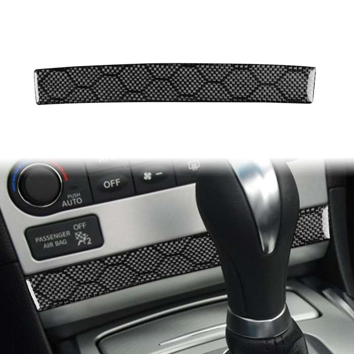 For Infiniti G37/G25/Q60 CD Panel Lower Decorative Strip Sticker(Black)