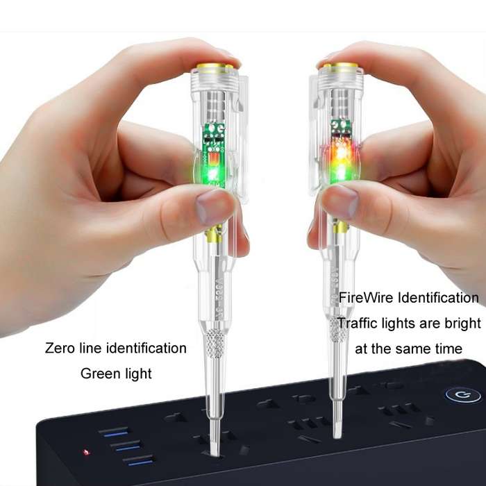 Multi-Functional High-Brightness Color Light Intelligent Sensor On-Off Electroscope Pen(With Packagi