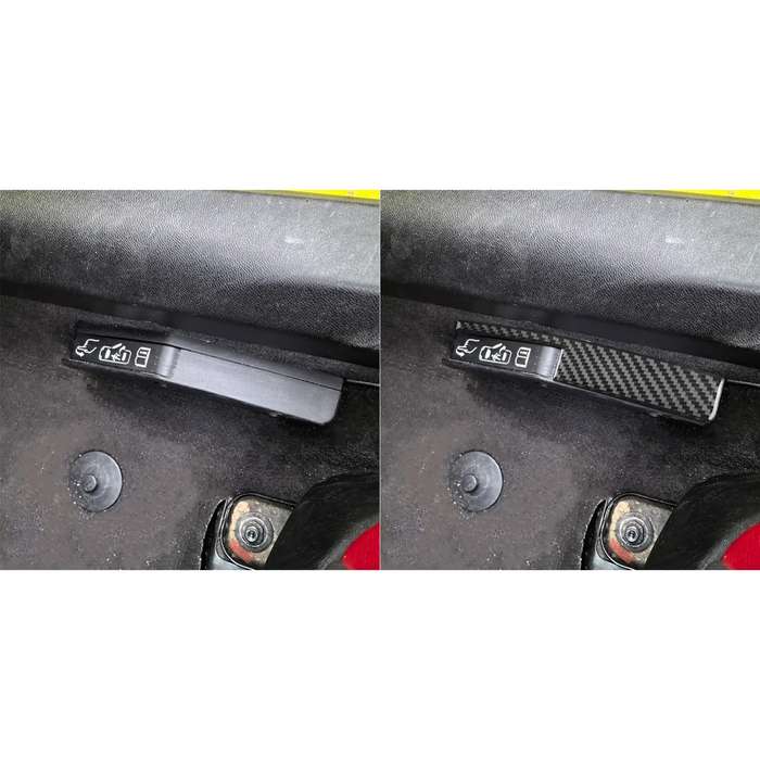 For Chevrolet Corvette C8 2pcs /Set Car Door Lock Switch Sticker(Black)