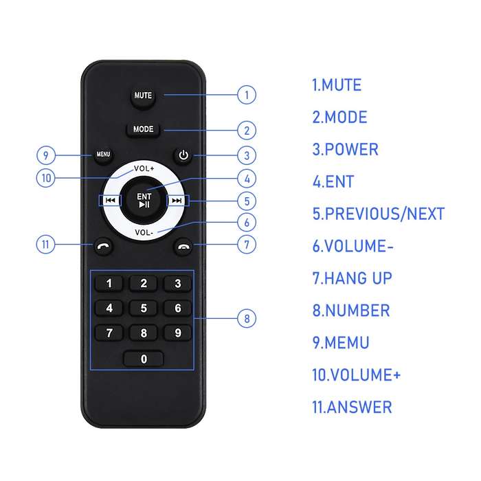 A3107 5 inches Car MP5 Wired CarPlay Universal Bluetooth Player With Microphone, Style: Standard