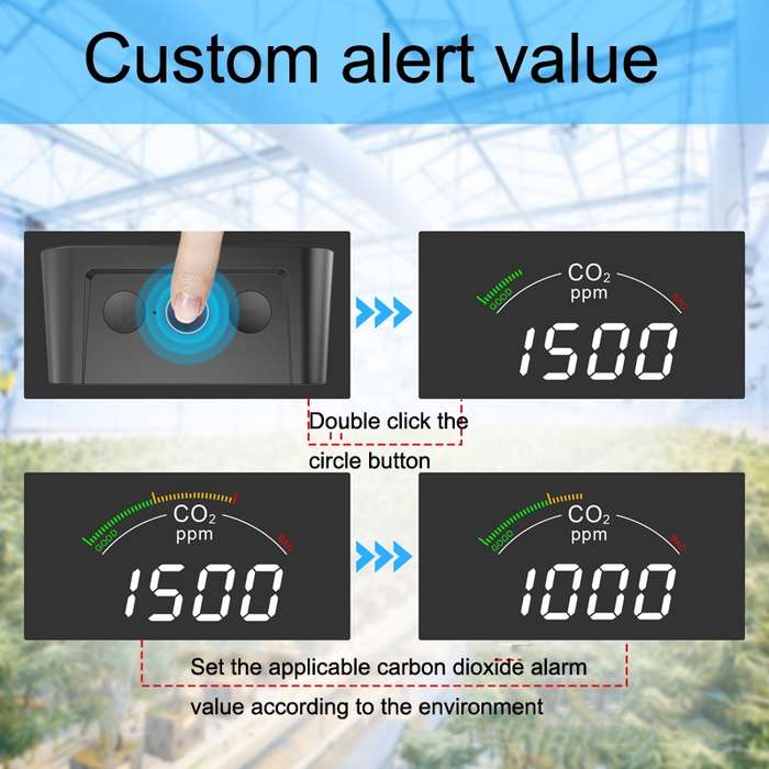 PTH-9CW Wifi Intelligent Infrared CO2 Detector Air Quality Detector Home Temperature And Humidity Me