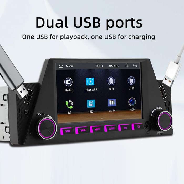 4.7 inch AUTO/CarPlay Navigation Bluetooth FM Radio Car MP5(161C)