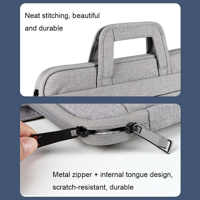 ST03 Waterproof Laptop Storage Bag Briefcase Multi-compartment Laptop Sleeve, Size: 15.6 inches(Pin