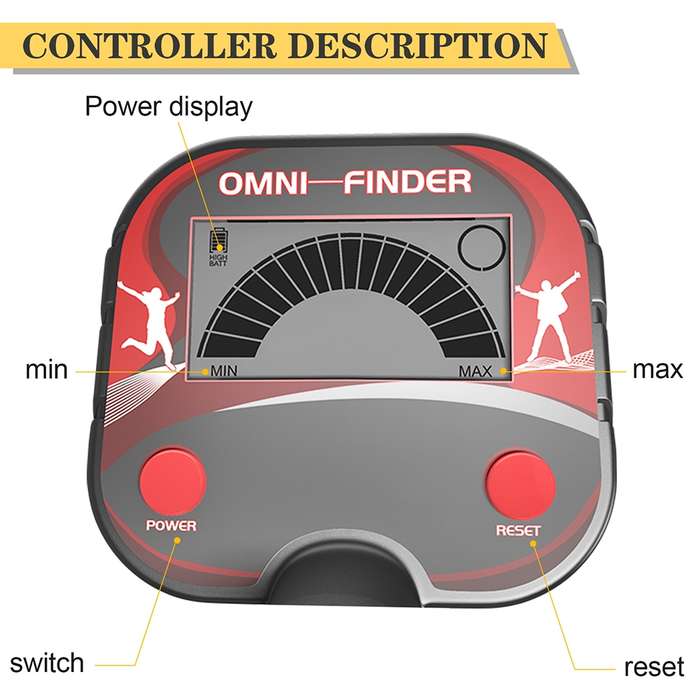 Goint MD3002 Children Beach Toy Underground Metal Detector(Black)