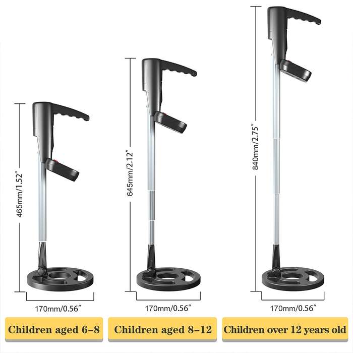 Goint MD3002 Children Beach Toy Underground Metal Detector(Black)