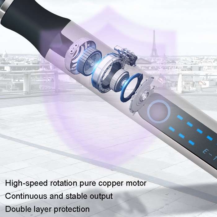 SNJ-3681 Mini Engraving Pen Wireless Polishing Electric Grinder, Style: Roae Gold+Grinding Head
