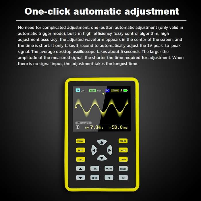 FNIRSI 2.4 Inch IPS Screen 100MHz Digital Oscilloscope(5012H)