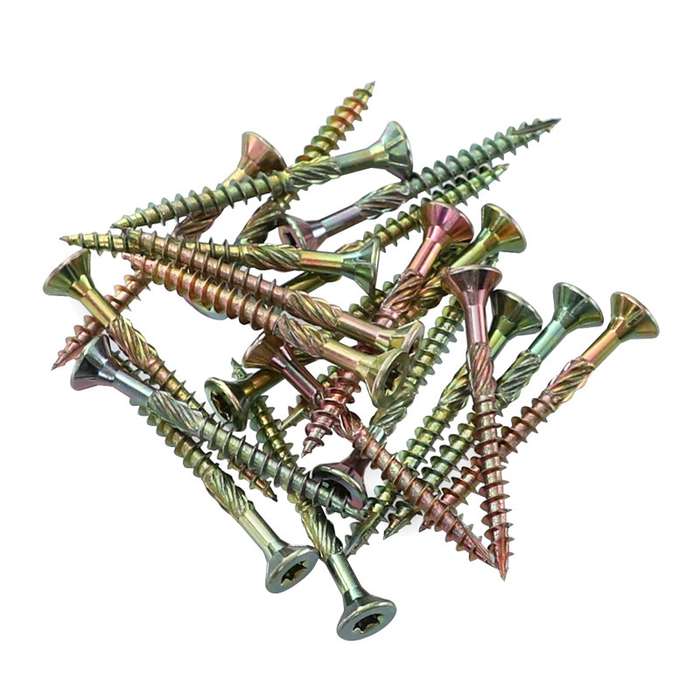 RUITOOL T25 100pcs Woodworking Screws Torx Self Tapping Screws 4.5 x 60mm