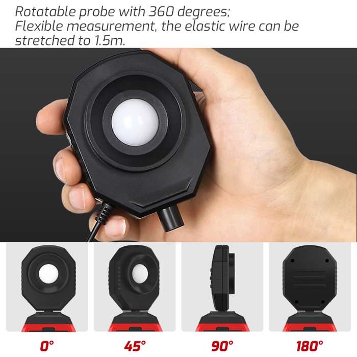 TASI TA632B USB Computer Connection Digital Illuminance Meter Lumen Tester Brightness Meter