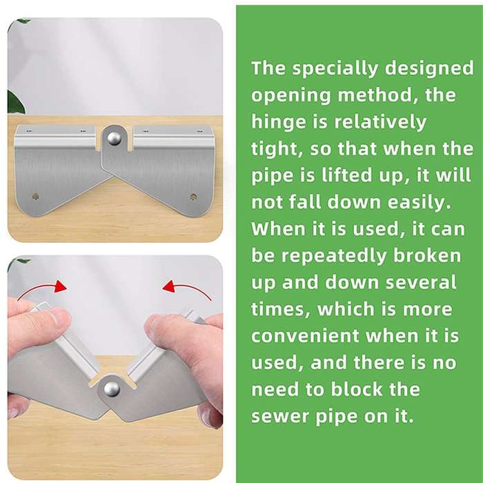 2pcs Gutter Extension Hinge Downspout Extension Flip-Up Hinge For Rectangle Or Square Downspout