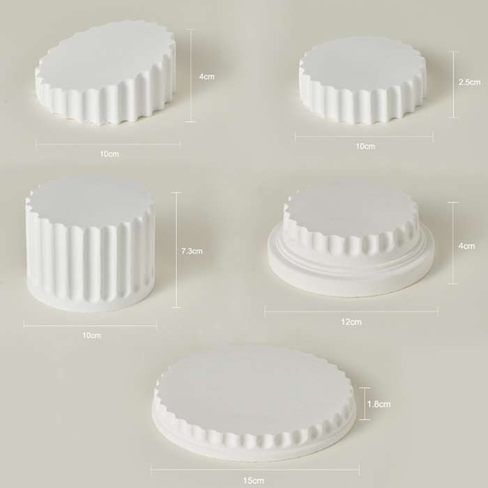 Roman Column Plaster Photography Props Still Life Ornament, Style: 5pcs/set