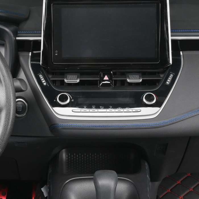 2m Car Center Console Interior Modification Leather Gap Strip(Black Beige)