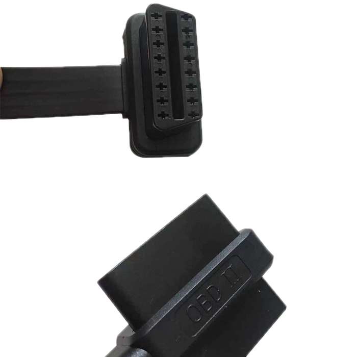 0.6m OBD2 Male to Female Tee Extension Cable OD16 16C Flat Cable