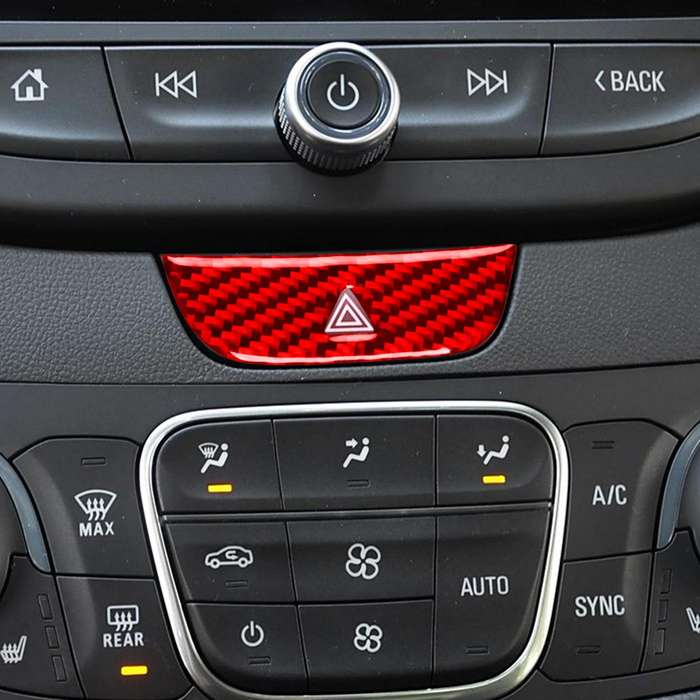 For Chevrolet Malibu 2016-2024 Left-Hand Drive Warning Light Sticker(Red)