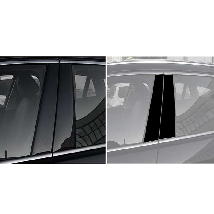 For 2014-2018 BMW X6 F16 Universal B-pillar Decorative Sticker for Left and Right Drive(Black)