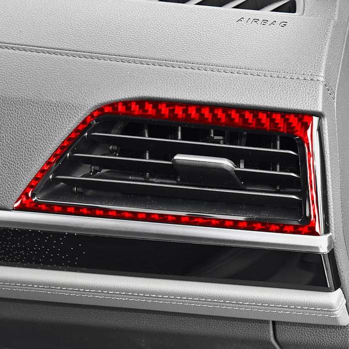 For Volkswagen Sagitar 2019-2023 2pcs /Set Left-hand Drive Left & Right Air Outlet Stickers(Red)