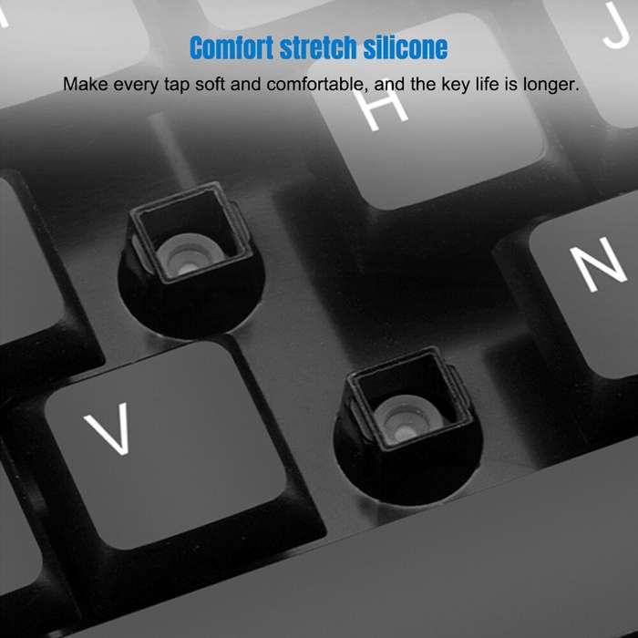 K-Snake WK800 Wireless 2.4G Keyboard Mouse Set Tabletop Computer Notebook Business Office House Use,
