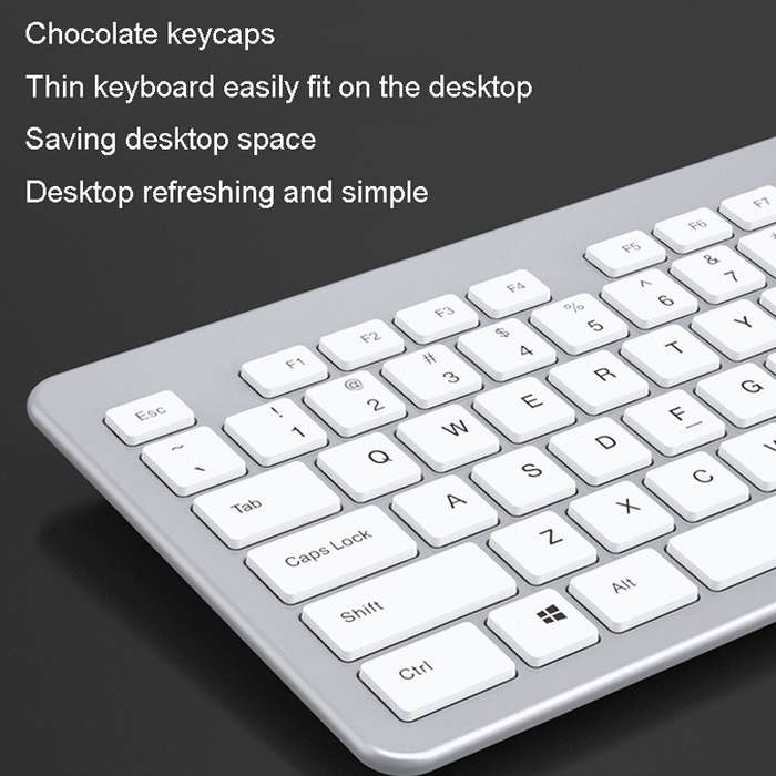 B035 2.4G Wireless Keyboard Scissor Foot Construction Silent Office Laptop External Keyboard, Color: