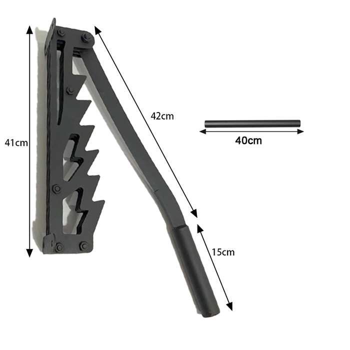 Upgrade Wall Mounted Manual Wood Splitter High Carbon Steel Fire Wood Cutter With A Long Handle Set