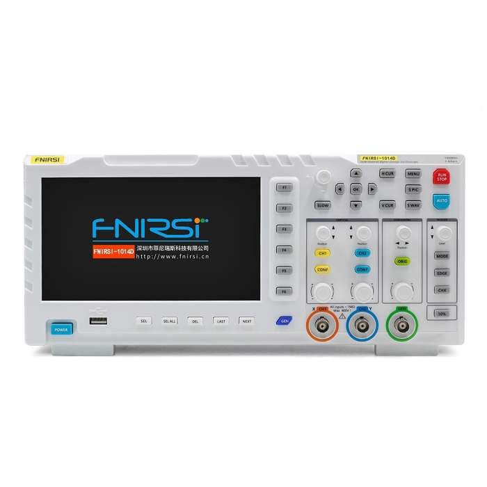 FNIRSI 2 In 1 Dual-Channel 100M Bandwidth Digital Oscilloscope 1GS Sampling Signal Generator, EU Plu
