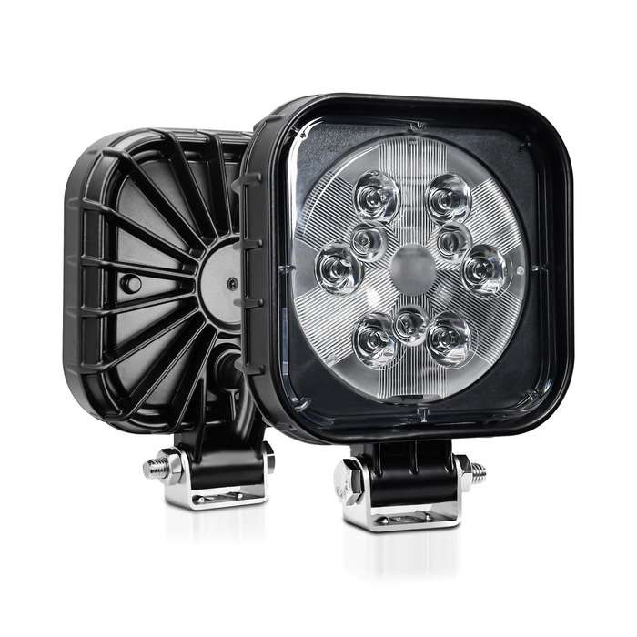 4 Inch Square Mixed Luminous Aluminum Alloy Car Work Light(Sigle)