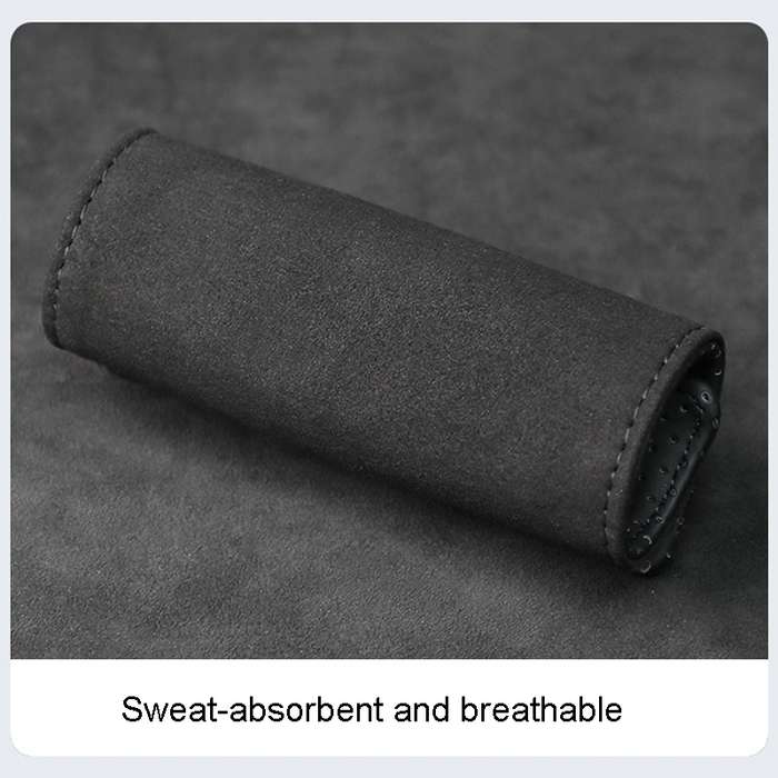 1pair Car Door Handle Decorative Anti-Scratch Cover Car Slippery Leather Inner Door Handle Protectiv