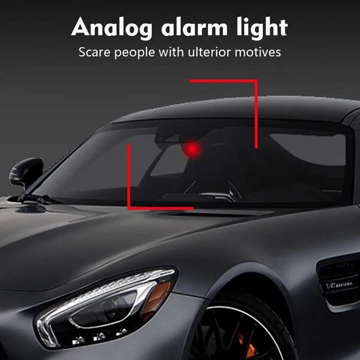 Car Solar Anti-Theft Alarm LED Warning Light With Aromatherapy(Red Light)