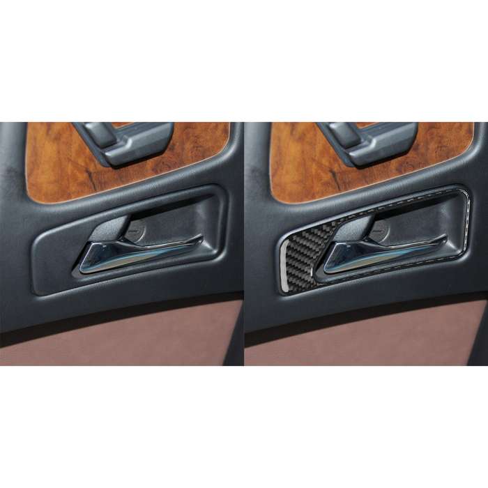 For Mercedes-Benz G-Class W463 4pcs /Set Interior Door Handle Sticker(Black)