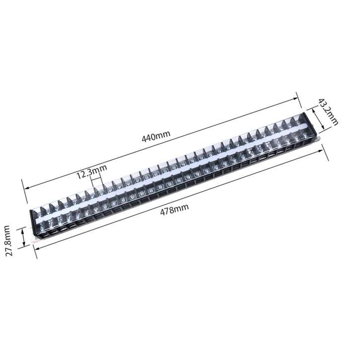 CHINT TD-3030 Terminal Block Rail Type Wiring Block Paralleling Wires Wire Connector