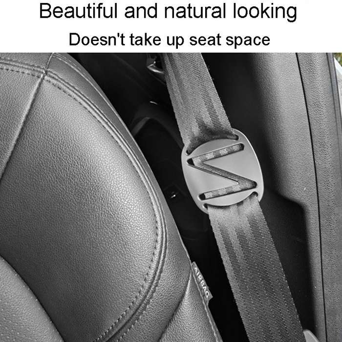 Car Seat Belt Adjuster Child Anti Strangler Neck Seat Fixed Limiter(Pistol Color)