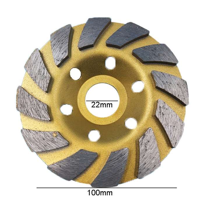 100mm Concrete Stone Diamond Grinding And Polishing Blades Ceramic Grinder Machine Fan Shape Grindi
