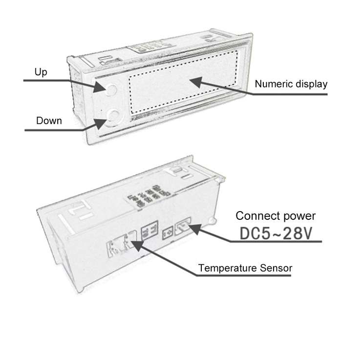 5V/12V WIFI Network Automatic Time Synchronization Digital Electronic Clock Module, Color: White
