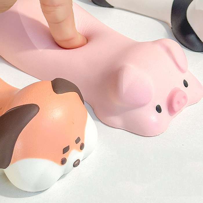 Decompression Memory Foam Mouse Pad Cute Desktop Mouse Wrist Cushion Hand Rest, Pattern: Pig