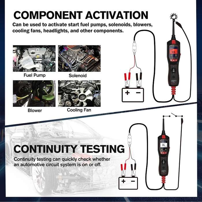 JDiag 6-30V Electrical Detector Fuel Injector Signal Detection Vehicle System Diagnosis(P150)