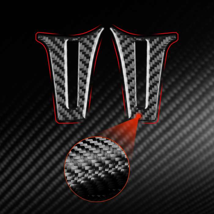 For Mercedes-Benz G-Class W463 2pcs /Set Steering Wheel Sticker(Red)