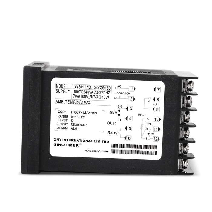 SINOTIMER XY501 Short Shell Intelligent PID Temperature Control Instrument Heating Refrigeration Rel