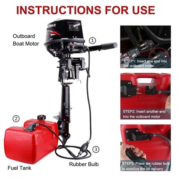 KOETSU Outboard Motor External Fuel Tank Accessories Spare Oil Drum, Capacity: 12L Outer Oil Tank