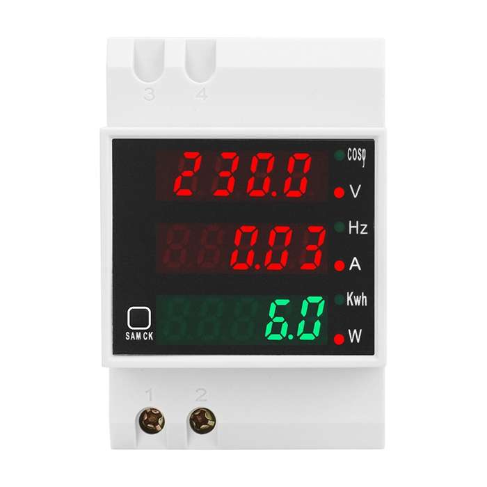 SINOTIMER SDM006 Din Rail AC Voltage Current Frequency Power Electricity Multi-Function Detection Me
