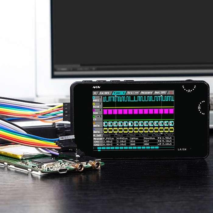 MINIWARE LA104 Logic Analyzer 4-Channel Debugging Assistant Sampling Analog Oscilloscope